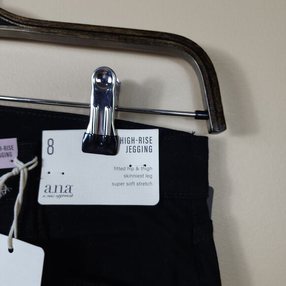 a.n.a Womens High Rise Jegging Skinny Fit Jean in Black Size 8 - Picture 4 of 9